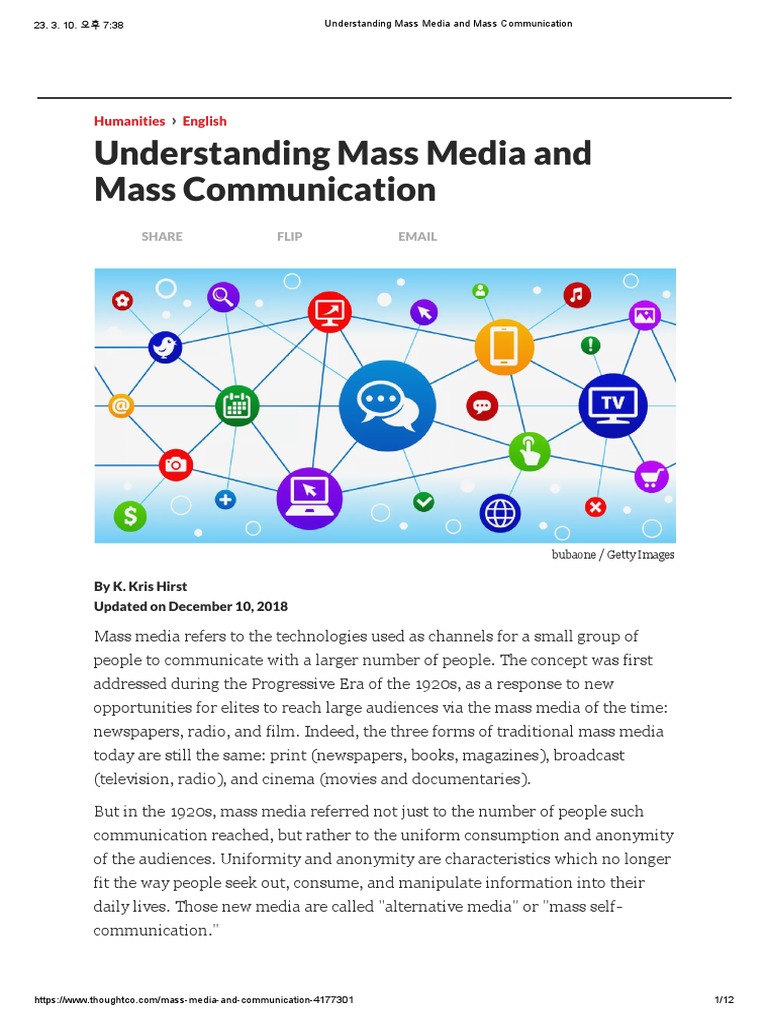 Understanding Mass Media Dynamics | PDF | Mass Media | Media ...