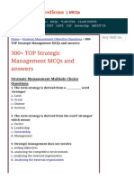 300+ TOP Strategic Management MCQs and Answers 2021 - 1630772242060