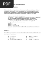 Find A Formula or Conjecture For Each of The Patterns Shown Below, and Give The Next Three Terms of Each Pattern