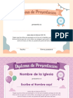 EDITABLE VERSIÓN NIÑAS- DIPLOMAS DE PRESENTACIÓN