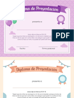 Versión Niña - Diploma de Presentación para Bebés