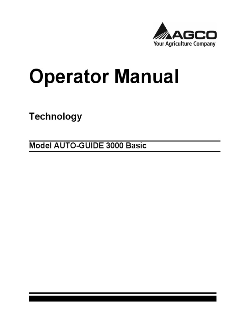 Auto Guide 3000 Basic For C1000 And C2100 Terminals1agco Pdfen Us Pdf