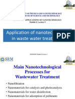 Application of Nanotechnology in Waste Water Treatment