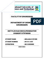 Dry Flue Gas Desulphurisation Sorbent