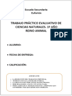 Trabajo Práctico Evaluativo de Ciencias Naturales