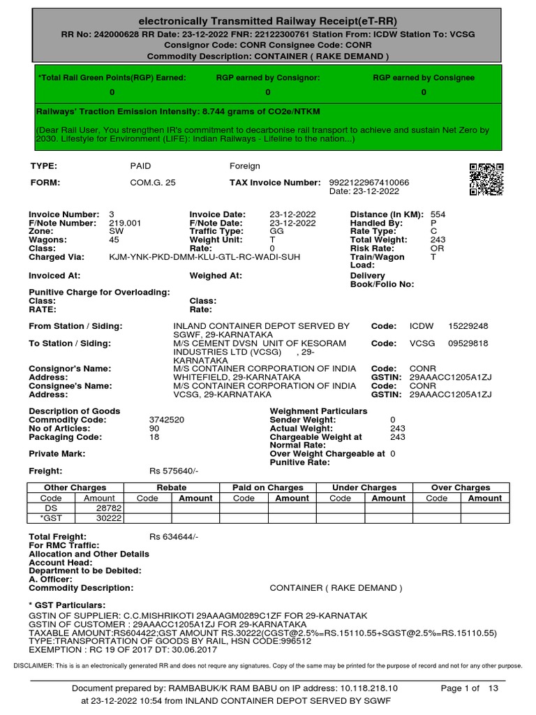 Icdw VCSG PDF | PDF | Rail Transport | Transport