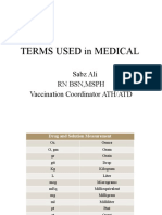 Medical terminology guide