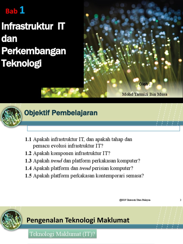 Slide Bab 1 Infrastruktur It Dan Perkembangan Teknologi 2 Pdf