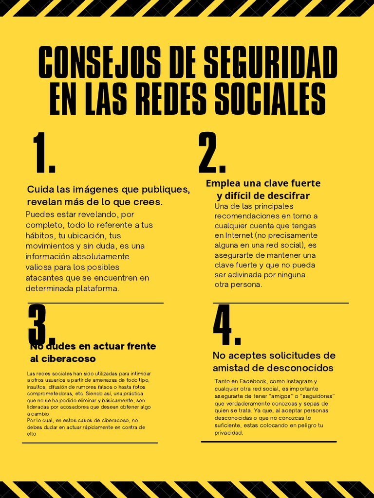 Consejos de Seguridad en Las Redes Sociales | PDF