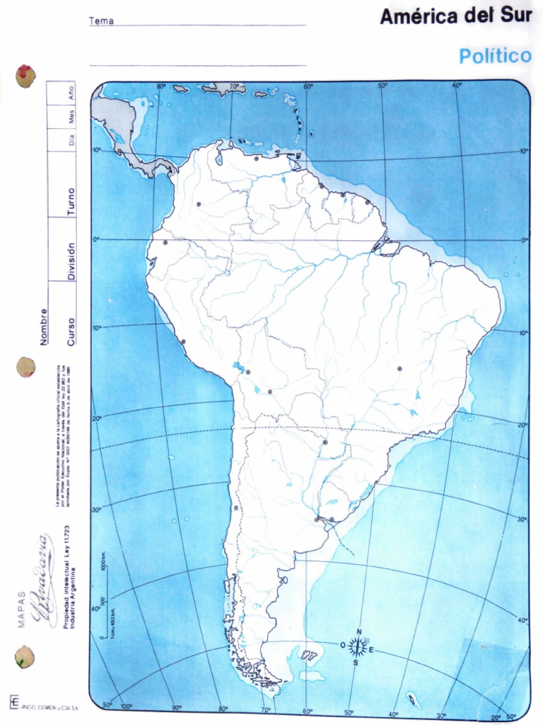 Mapa de América Del Sur Político PDF | PDF