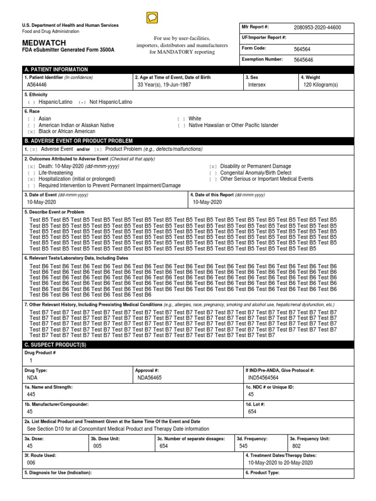 What Is A Medwatch 3500A Document? – TBNSTF