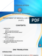 DNA Translation J Muqaddas Mukhtar