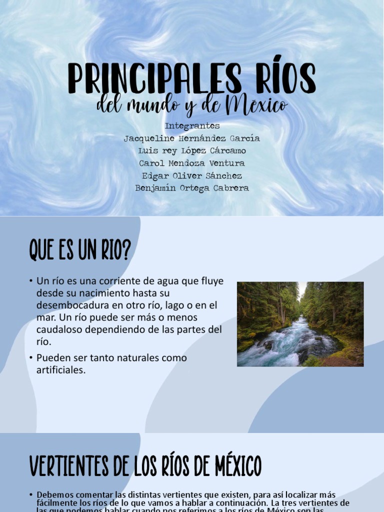 Principales Ríos del Mundo y México | PDF | Río | México