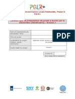 Canevas de Soumission de Projet Au Fonds D'innovation de PGLR+.VF Du O7.12.2022