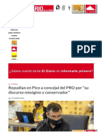 Repudian en Pico A Concejal Del PRO Por - Su Discurso Misógino y Conservador - El Diario de La Pampa