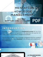 Implementation of Knowledge Management Slides