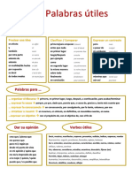 Conectores y palabras útiles para organizar un discurso