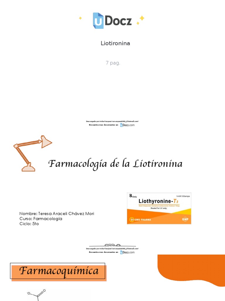 Liotironina 265138 Downloable PDF PDF Hipertiroidismo Medicina