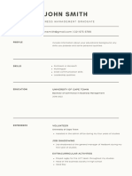 CV With No Experience PDF