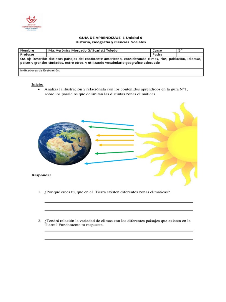 Zonas Climáticas y Paisajes de América | PDF | Clima | Zona tropical
