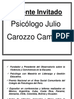 Hoja de Vida Ponente Julio Carozzo PDF