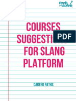 Tech and Solve - Slang Courses Suggestions