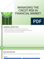 Managing The Credit Risk in Financial Market11