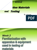 Lecture Note 2. Familiarization With Apparatuses