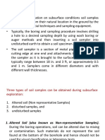 Obtaining Undisturbed Soil Samples