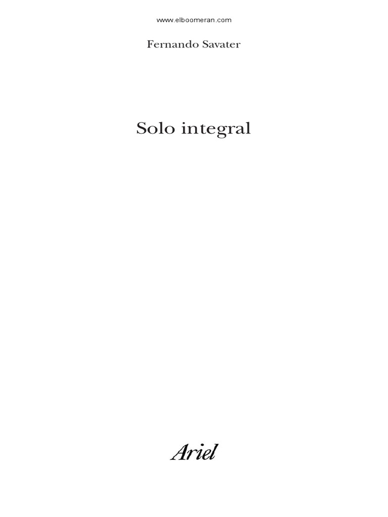 Solo Integral | PDF | Ideologías