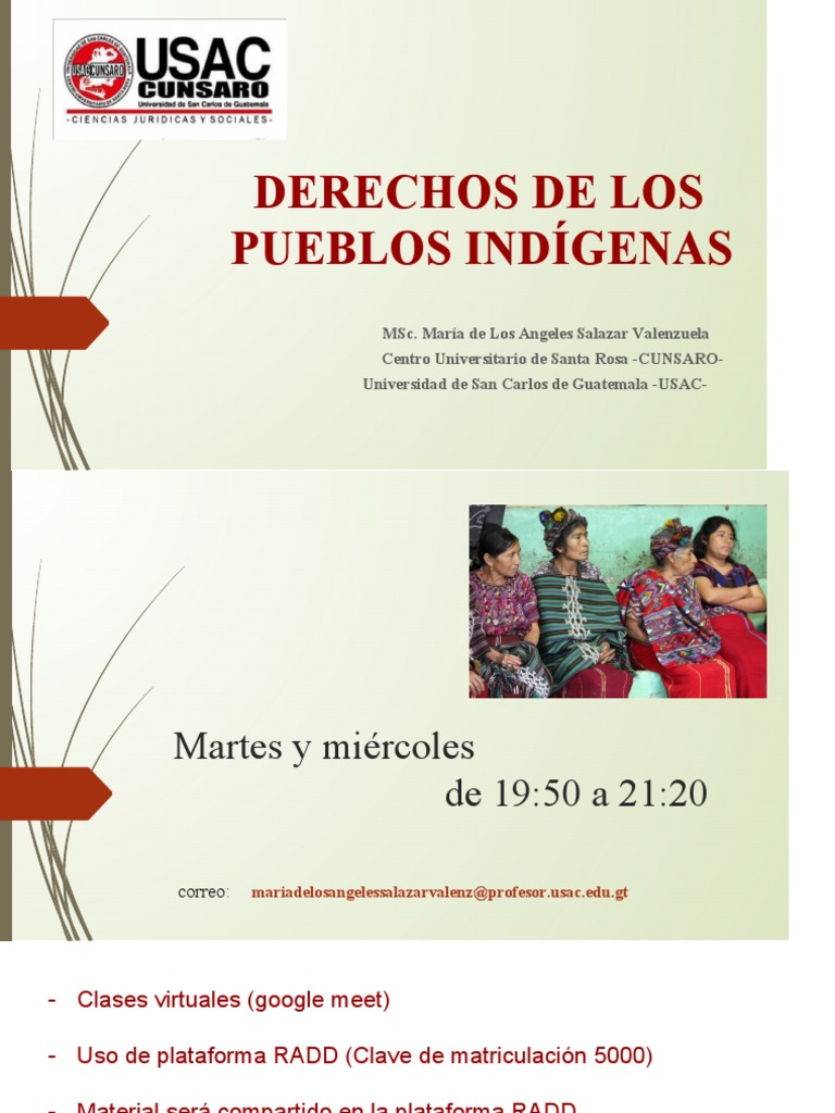 Derechos de los Pueblos Indígenas en Guatemala | PDF | Derechos humanos ...
