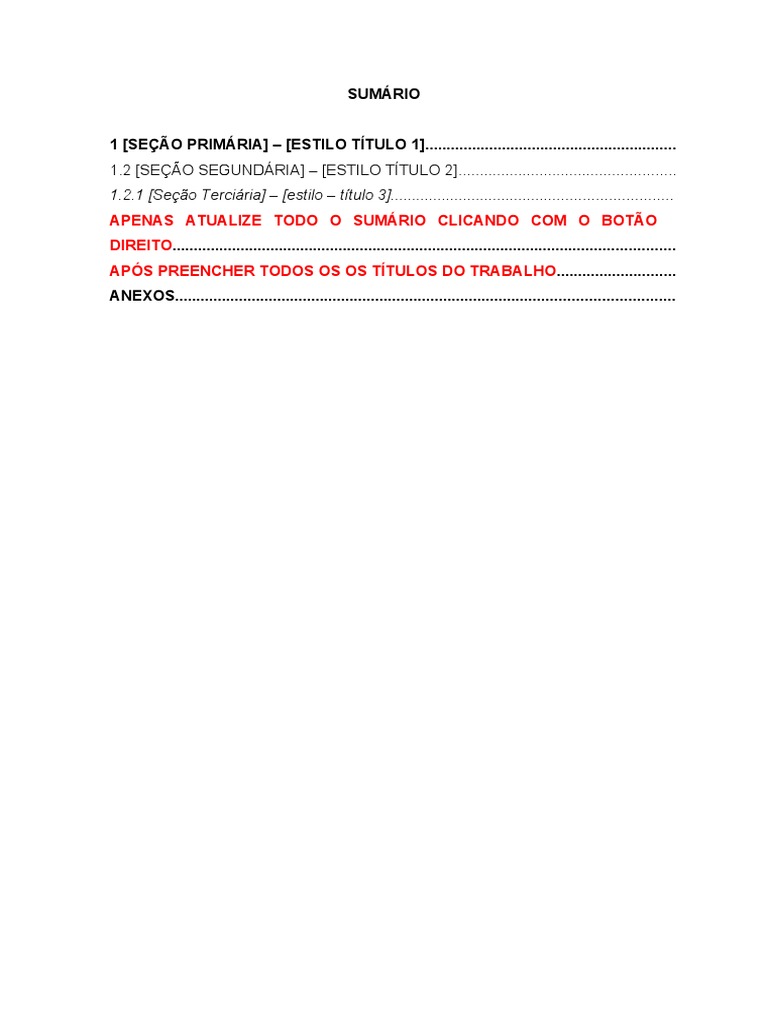 Modelo De Sumario Powerpointmodelo De Relatorio Powerpoint