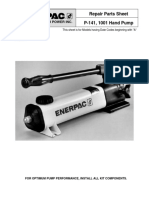 Repair Parts Sheet P-141, 1001 Hand Pump: A Unit of Applied Power Inc