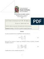 Examen Supletorio Álgebra Lineal (Soluciones)