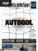Gazzetta dello sport del 27 agosto 2011