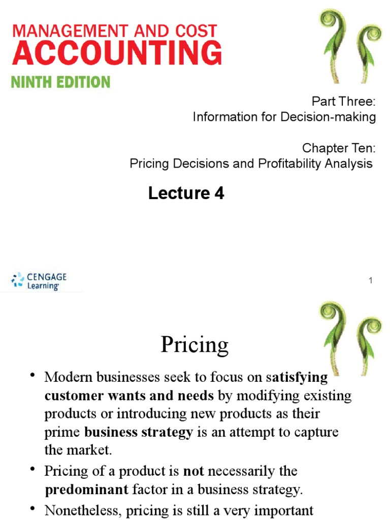 Lecture 4 Slides - Ready | Descargar gratis PDF | Demand | Monopoly