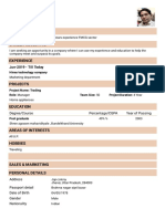 Resume - Sanjeev Kumar - Format6