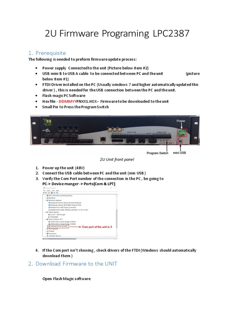 LPC2387 Firmware Update Guide | PDF | Usb | Personal Computers