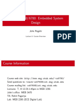 Embedded System Design Course Overview