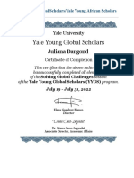 Certificate of Completion Yygs