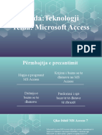Lënda:Teknologji Tema: Microsoft Access