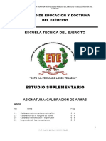 Est. Suplementario Calibracion de Armaento Menor