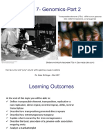 Topic 7-Genomics-Part 2: Transposable Elements (Tes) - 45% Human Genome Also Called Transposons, Jumping Genes