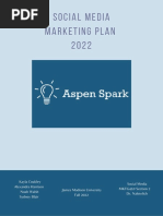 Social Media Marketing Plan 2022