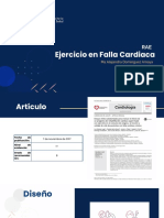 Ejercicio mejora VO2 pico y calidad de vida en falla cardiaca