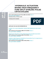 Piezo-Hydraulic Actuation For Driving High Frequency Miniature Split-Stirling Pulse Tube Cryocoolers