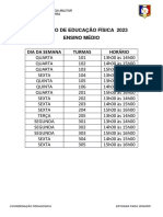 TEMPOS Ed. Física Ensino Médio