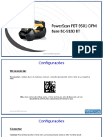 PowerScan PBT-9501-DPM base BC-9180 BT configurações