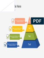 3d Colorful Checked Pyramid Diagram