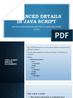 Advanced Details in Java Script